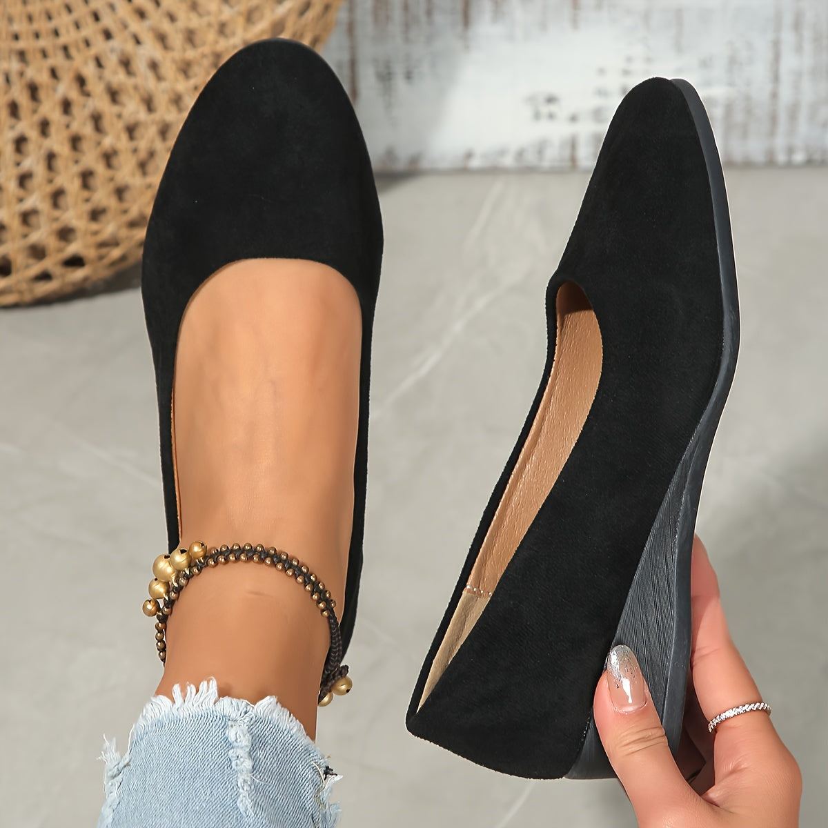 Livora™ | Ballerines confortables à talon compensé