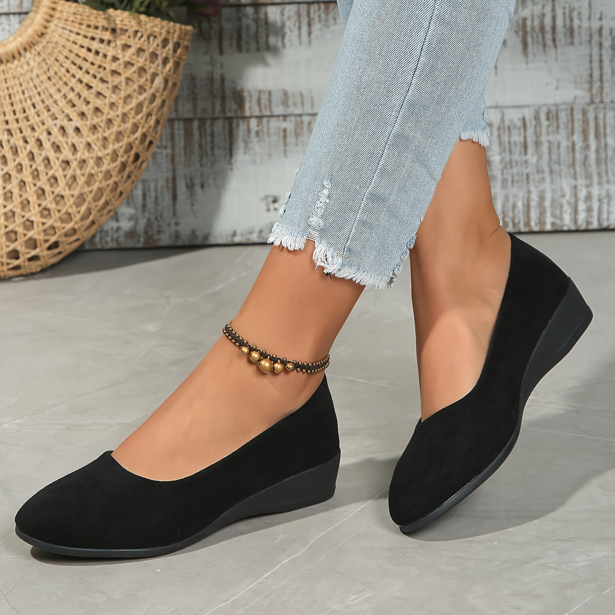 Livora™ | Ballerines confortables à talon compensé