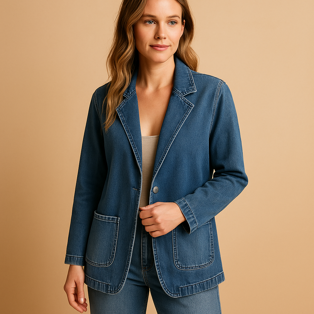 Livora™ | Blazer en denim ajusté pour femmes