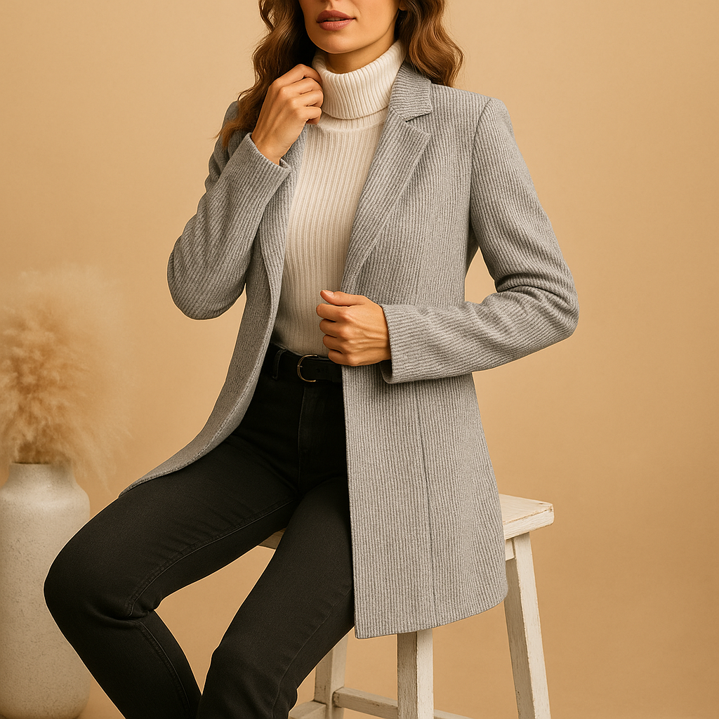 Livora™| Blazer ajusté à manches longues pour femmes