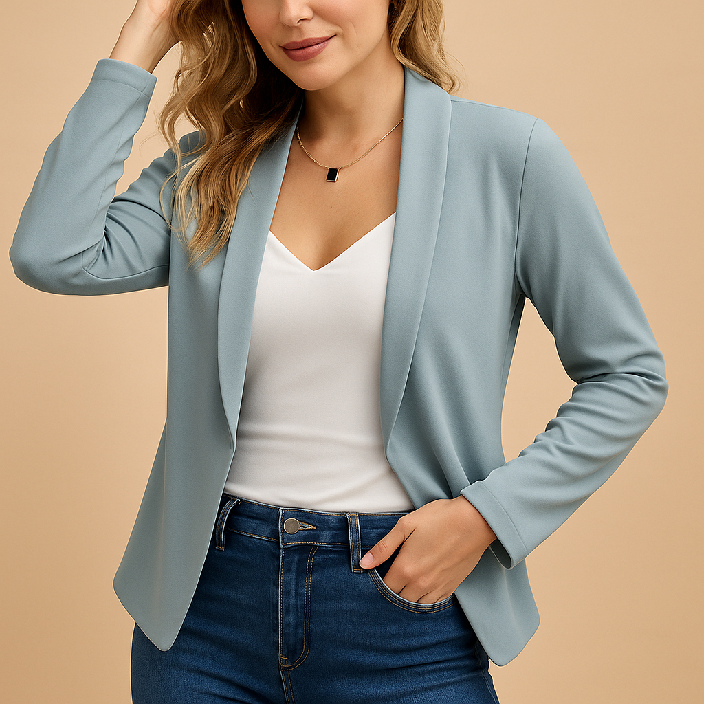 Livora™ | Blazer ouvert élégant pour femme, coupe moderne