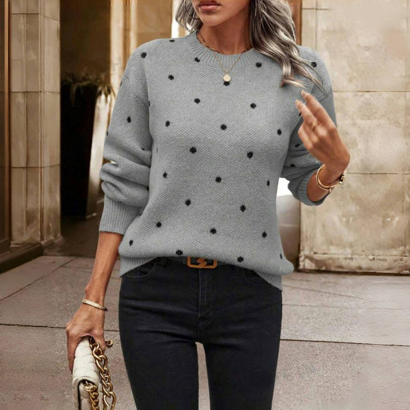 Livora™ | Pull en tricot à pois