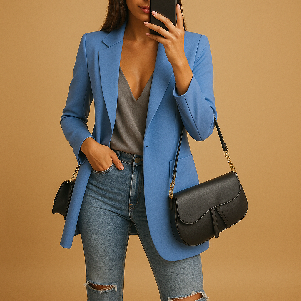 Livora™ | Blazer long et ajusté pour femmes