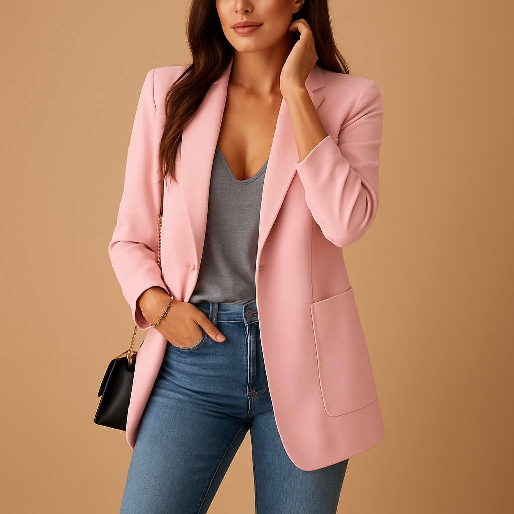 Livora™ | Blazer long et ajusté pour femmes