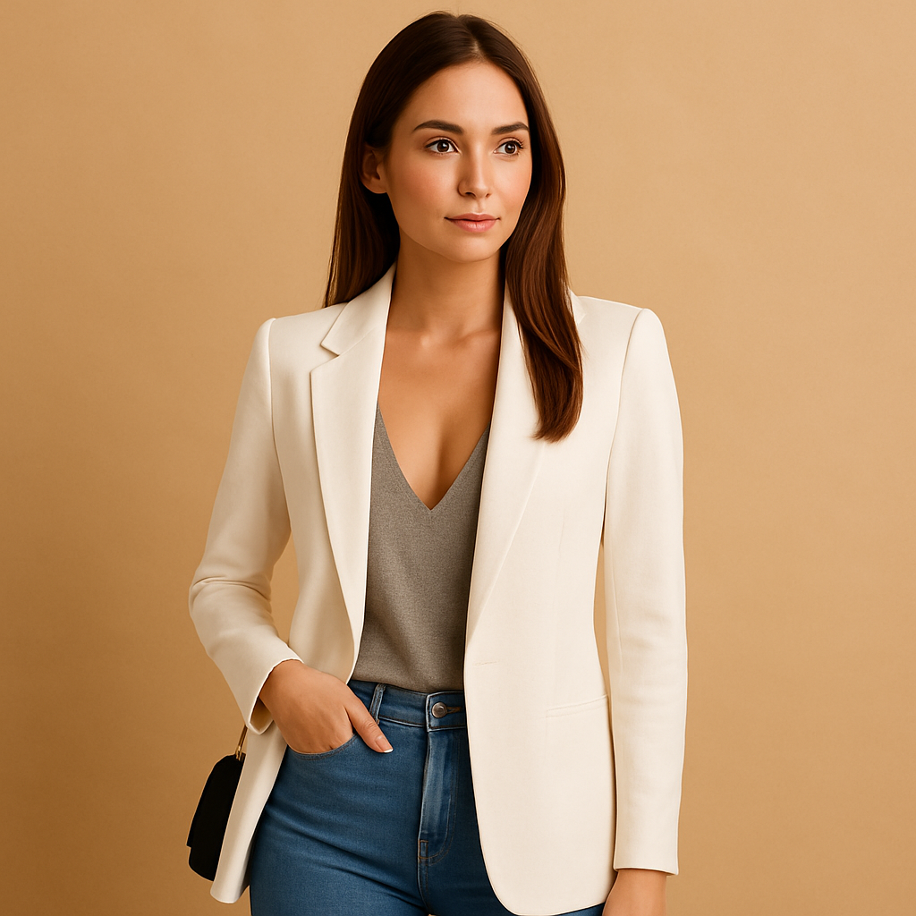 Livora™ | Blazer long et ajusté pour femmes