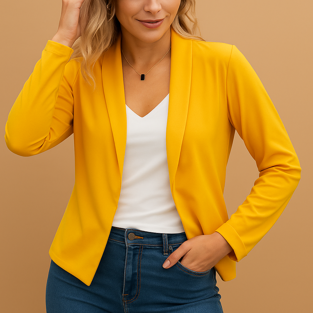 Livora™ | Blazer ouvert élégant pour femme, coupe moderne